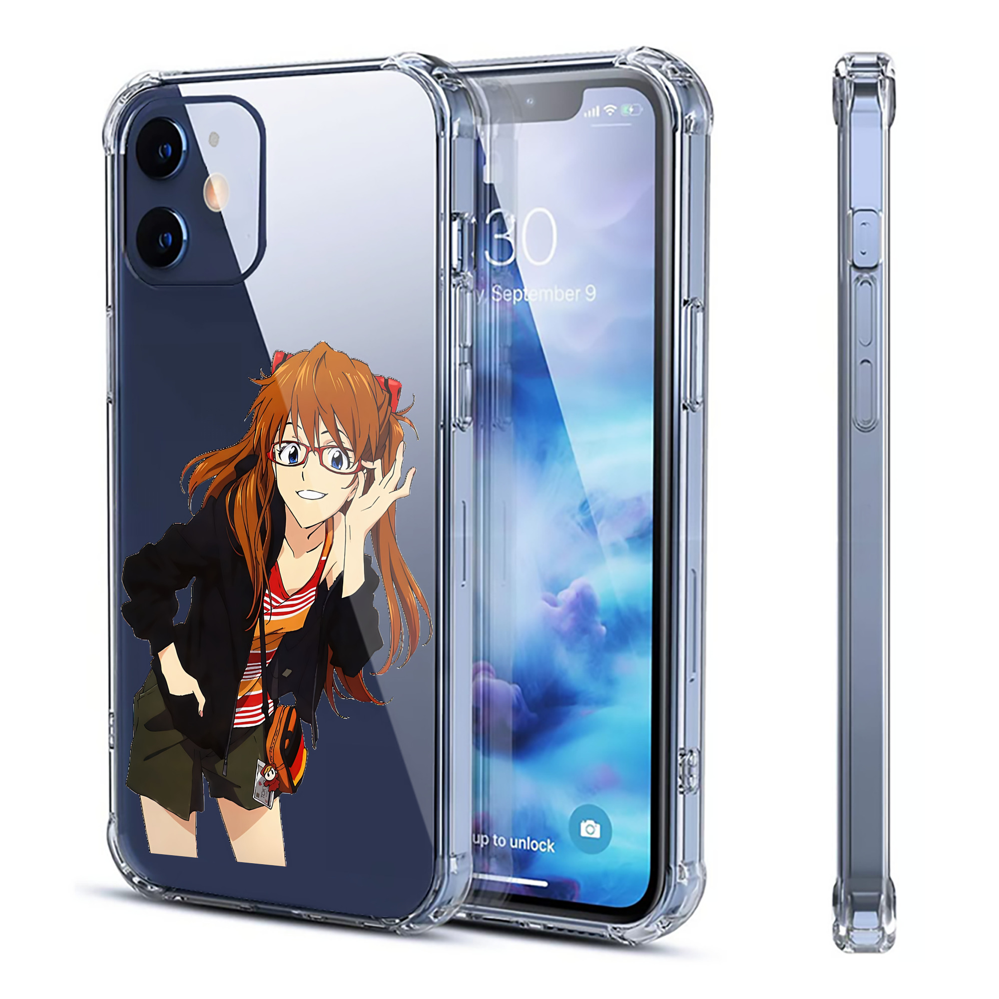 （画像用） EVA 新世紀エヴァンゲリオン 【iPhone 12シリーズ対応】透明スマホケース（クリアソフトケース）